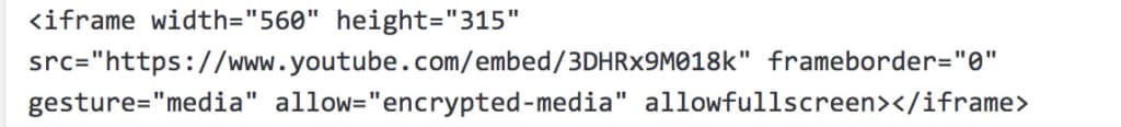 関連動画が表示される埋め込みコード